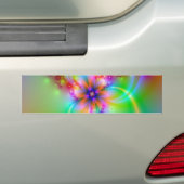 Kleurrijke ventilator met linten bumpersticker (Op auto)