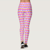 Kleurrijke ventilator - roze patroon leggings (Achterkant)