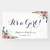 Kleurrijke ventilatorbanner Baby shower groot Spandoek (Horizontaal)