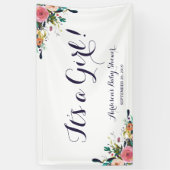 Kleurrijke ventilatorbanner Baby shower groot Spandoek (Verticaal)