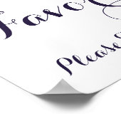 Kleurrijke ventilatorhoeders Neem één teken Poster (Hoek)