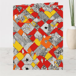 Kleurrijke verbinding: Unieke veelkleurige ontwerp Kaart