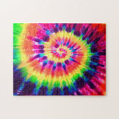 Kleurrijke verdraaide regenboogspiraalverlichting legpuzzel (Horizontaal)