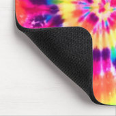 Kleurrijke verdraaide regenboogspiraalverlichting muismat (Hoek)