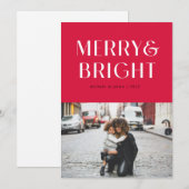 kleurrijke veredeling en heldere vakantiekaart feestdagenkaart (Voorkant / Achterkant)