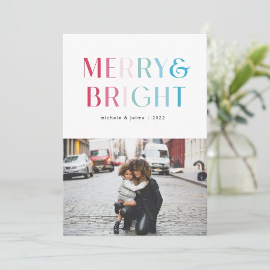 kleurrijke veredeling en heldere vakantiekaart feestdagenkaart (Staand voorkant)