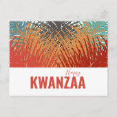 kleurrijke veren Black Holiday Happy Kwanzaa Briefkaart (Voorkant)