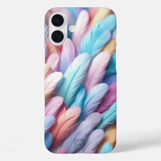 Kleurrijke Veren Case-Mate iPhone Case (Achterkant)