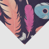 Kleurrijke Veren Decoupage Tissue Craft Tissuepapier (Detail)