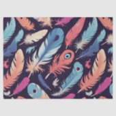 Kleurrijke Veren Decoupage Tissue Craft Tissuepapier (Voorkant)