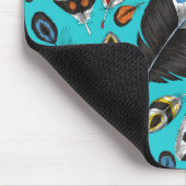 Kleurrijke veren muismat (Hoek)