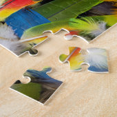 Kleurrijke veren stapel legpuzzel (Zijkant)