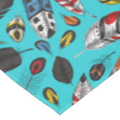 Kleurrijke veren tafelkleed (Gekanteld)