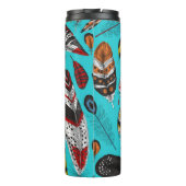 Kleurrijke veren thermosbeker (Achterkant)