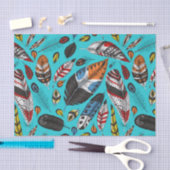 Kleurrijke veren tissuepapier (Craft)