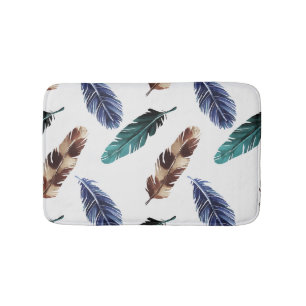 Kleurrijke Veren Tribal Textuur Badmat