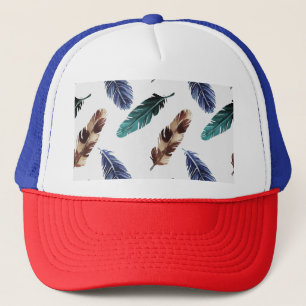 Kleurrijke Veren Tribal Textuur Trucker Pet