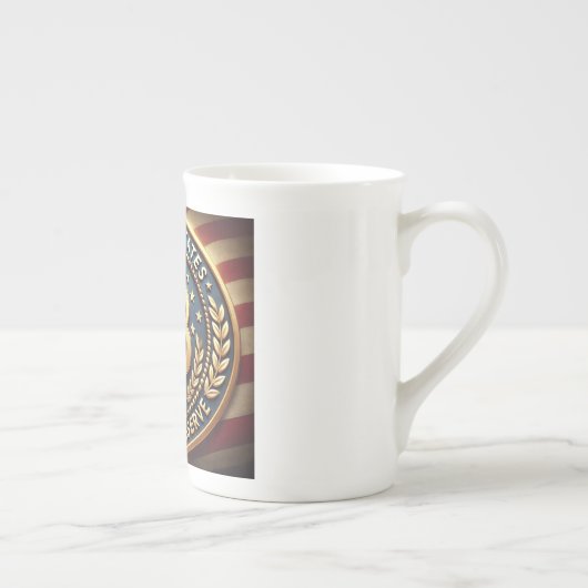 Kleurrijke Verenigde Staten Bitcoin Reserve Porselein Kop (Rechts)