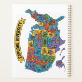 Kleurrijke Verenigde Staten Kaart voor Reizigers - Planner (Achterkant)