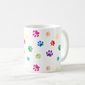 Kleurrijke verf afdrukken koffiemok (Voorkant rechts)