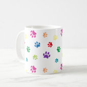 Kleurrijke verf afdrukken koffiemok (Voorkant links)