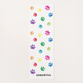 Kleurrijke verf afdrukken op maat yogamat (Achterkant)