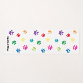 Kleurrijke verf afdrukken op maat yogamat (Voorkant (horizontaal))