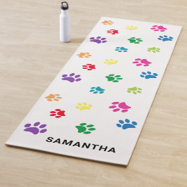 Kleurrijke verf afdrukken op maat yogamat