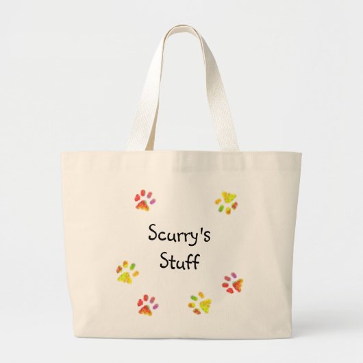 Kleurrijke verf drukt persoonlijke tas met wieltje (Voorkant)