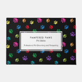 Kleurrijke verf drukt professioneel snoepgoed deurmat (Voorkant)