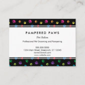 Kleurrijke verf drukt professioneel snoepgoed klantenkaartje (Voorkant)