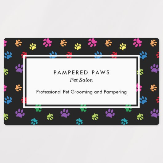 Kleurrijke verf drukt professioneel snoepgoed labels (Design 1)