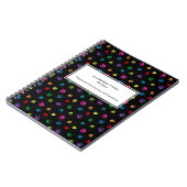 Kleurrijke verf drukt professioneel snoepgoed notitieboek (Linkerzijde)