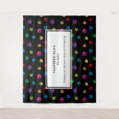 Kleurrijke verf drukt professioneel snoepgoed wandkleed (Voorkant)