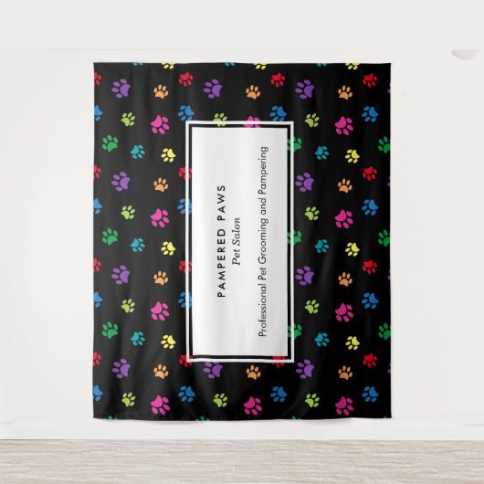 Kleurrijke verf drukt professioneel snoepgoed wandkleed (Voorkant)