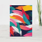 Kleurrijke Verf Effect Laten We Feest Tiener's Ver Kaart (Achterkant)