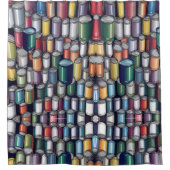 Kleurrijke verf kan patroon douchegordijn (Voorkant)