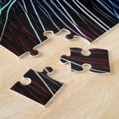 Kleurrijke verf kat abstract legpuzzel (Zijkant)
