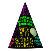 Kleurrijke verf of kleine persoonlijke feestdag feesthoedjes (Voorkant)