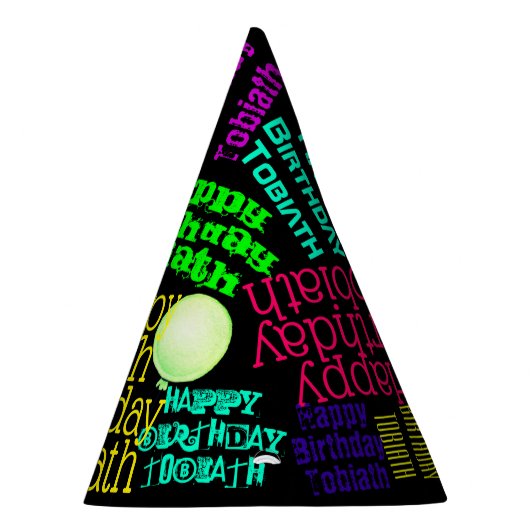 Kleurrijke verf of kleine persoonlijke feestdag feesthoedjes (Rechts)