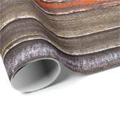 kleurrijke verf op bijtend hout cadeaupapier (Rol Hoek)