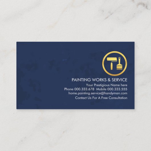 Kleurrijke verf spatten schilderij visitekaartje (Achterkant)