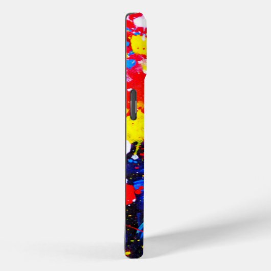 Kleurrijke verf Splatter Canvas Art Case-Mate iPhone Case (Achterkant / Rechts)