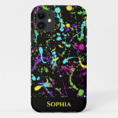 Kleurrijke verf Splatter- Case-Mate iPhone Case (Achterkant)