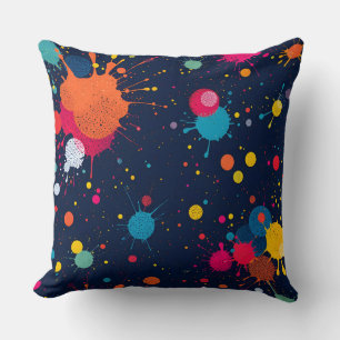 Kleurrijke Verf Splatter Patroon.Modern Outdoor Kussen