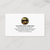 Kleurrijke Verf Splatter Schilderservice Visitekaartje (Achterkant)