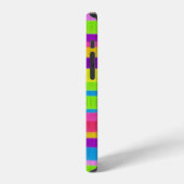 Kleurrijke verfafbijtmiddelen iPhone hoesje (Linkerkant)