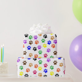 Kleurrijke verfafdrukken | Aangepast Cadeaupapier