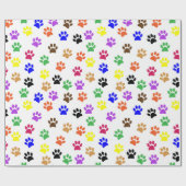 Kleurrijke verfafdrukken | Aangepast Cadeaupapier (Vlak)