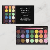 Kleurrijke verfdoos Regenboog Visitekaartje (Voorkant / Achterkant)